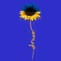 Sunflower Ukrainian Flag Tee I Stand With Ukraine Peace Gift Zip Tote Bag