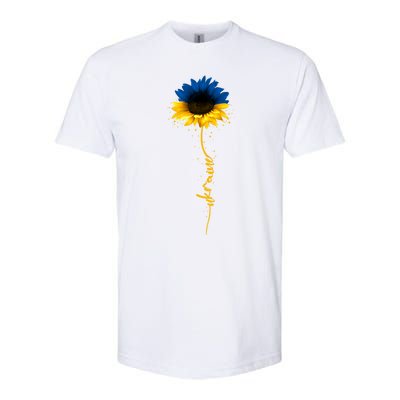 Sunflower Ukrainian Flag Tee I Stand With Ukraine Peace Gift Softstyle® CVC T-Shirt