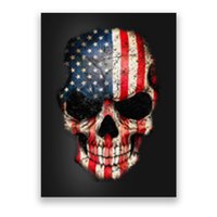 Skull USA Flag 4th of July American Patriotic Poster