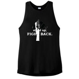 Stand Up, Fight Back | Activist, Civil Rights, Protest Ladies PosiCharge Tri-Blend Wicking Tank