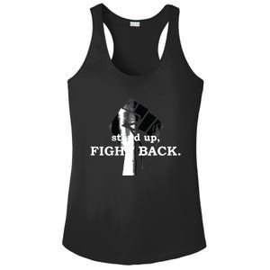 Stand Up, Fight Back | Activist, Civil Rights, Protest Ladies PosiCharge Competitor Racerback Tank