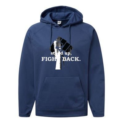 Stand Up, Fight Back | Activist, Civil Rights, Protest Performance Fleece Hoodie