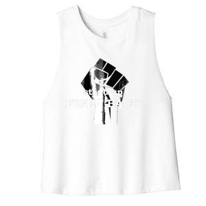 Stand Up, Fight Back | Activist, Civil Rights, Protest Women's Racerback Cropped Tank