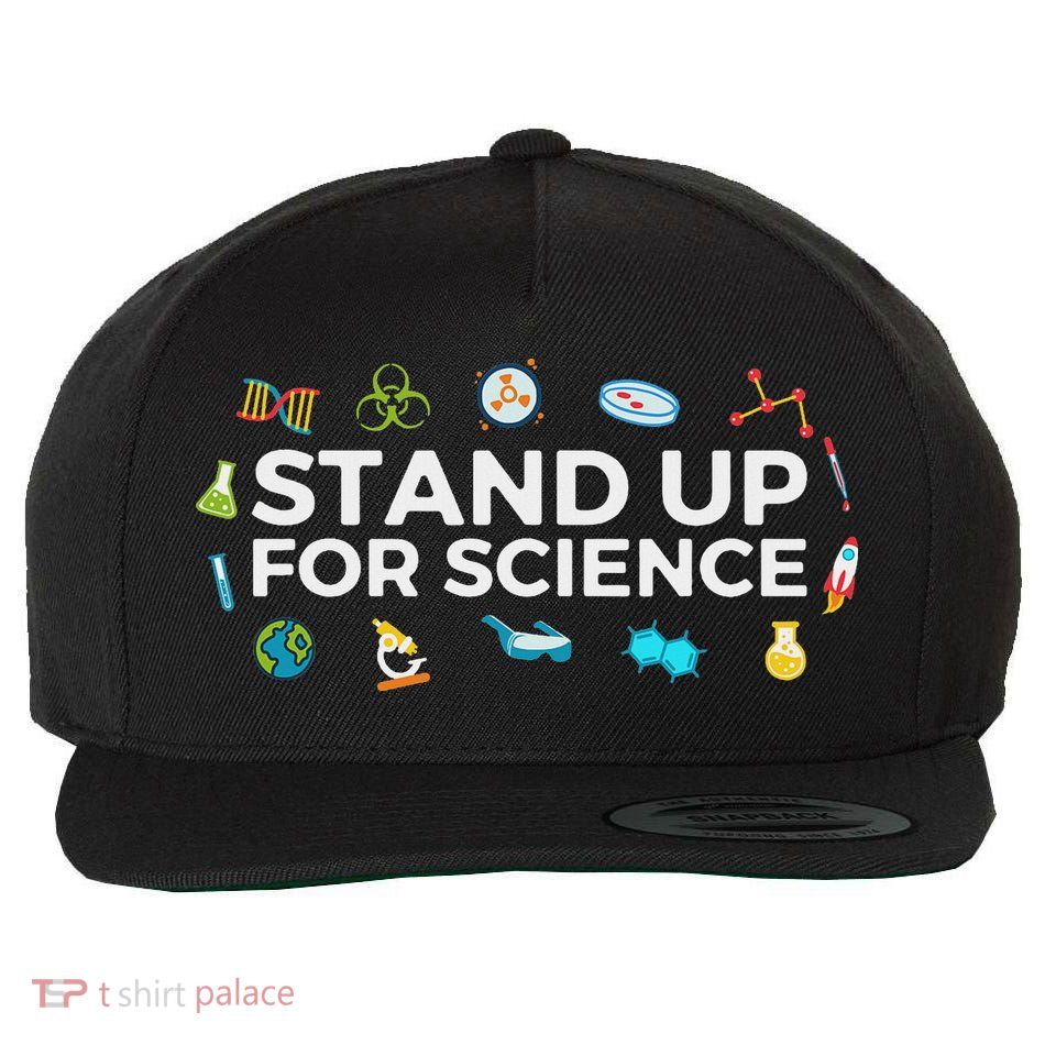 Stand Up For Science Wool Snapback Cap