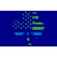 Shamrock Usa Flag Thin Blue Line Police St Patricks Day Gift Bumper Sticker