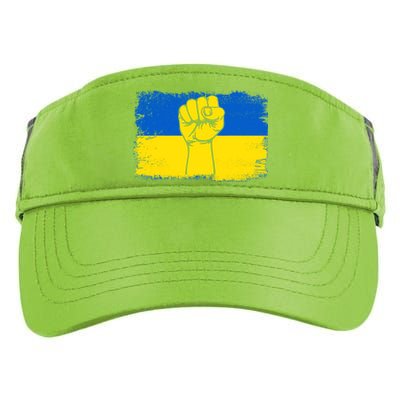 Support Ukraine Flag I Stand With Ukraine Gift Adult Drive Performance Visor