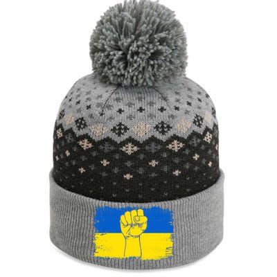 Support Ukraine Flag I Stand With Ukraine Gift The Baniff Cuffed Pom Beanie