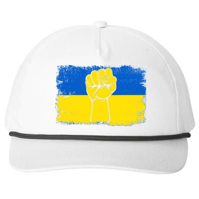 Support Ukraine Flag I Stand With Ukraine Gift Snapback Five-Panel Rope Hat