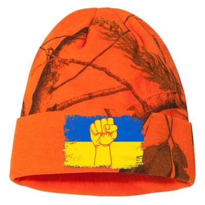 Support Ukraine Flag I Stand With Ukraine Gift Kati Licensed 12" Camo Beanie