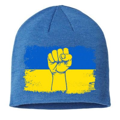 Support Ukraine Flag I Stand With Ukraine Gift Sustainable Beanie