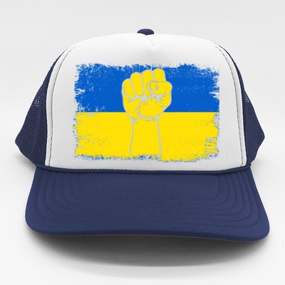 Support Ukraine Flag I Stand With Ukraine Gift Trucker Hat