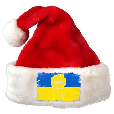 Support Ukraine Flag I Stand With Ukraine Gift Premium Christmas Santa Hat