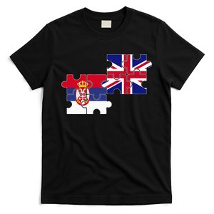 Serbia Uk Flag British Serbian T-Shirt