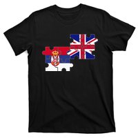 Serbia Uk Flag British Serbian T-Shirt