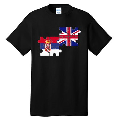 Serbia Uk Flag British Serbian Tall T-Shirt