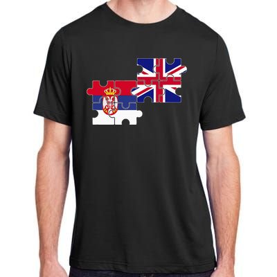 Serbia Uk Flag British Serbian Adult ChromaSoft Performance T-Shirt