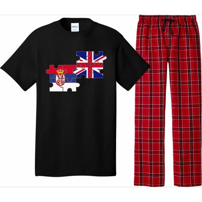 Serbia Uk Flag British Serbian Pajama Set