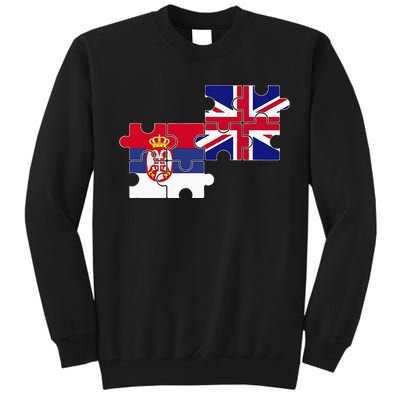 Serbia Uk Flag British Serbian Tall Sweatshirt