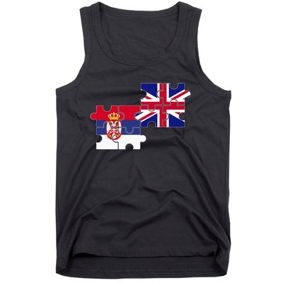 Serbia Uk Flag British Serbian Tank Top