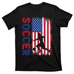 Soccer usa flag for soccer lover man woman  T-Shirt