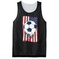 Soccer USA Flag , Soccer Ball Graphic Boys  Mesh Reversible Basketball Jersey Tank