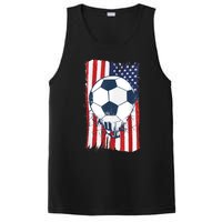 Soccer USA Flag , Soccer Ball Graphic Boys  PosiCharge Competitor Tank