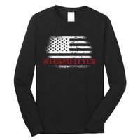 Steamfitter Usa Flag Patriotic For A Pipefitter Long Sleeve Shirt