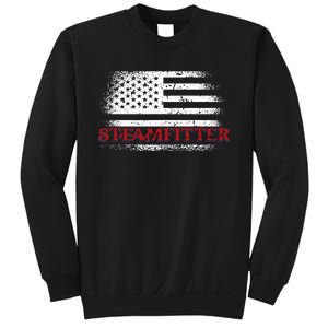 Steamfitter Usa Flag Patriotic For A Pipefitter Sweatshirt