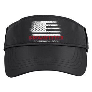 Steamfitter Usa Flag Patriotic For A Pipefitter Adult Drive Performance Visor