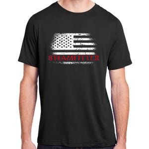 Steamfitter Usa Flag Patriotic For A Pipefitter Adult ChromaSoft Performance T-Shirt