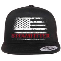 Steamfitter Usa Flag Patriotic For A Pipefitter Flat Bill Trucker Hat