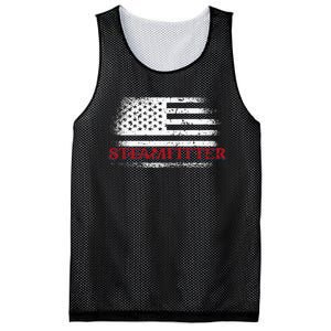 Steamfitter Usa Flag Patriotic For A Pipefitter Mesh Reversible Basketball Jersey Tank