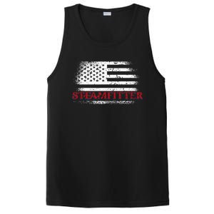 Steamfitter Usa Flag Patriotic For A Pipefitter PosiCharge Competitor Tank