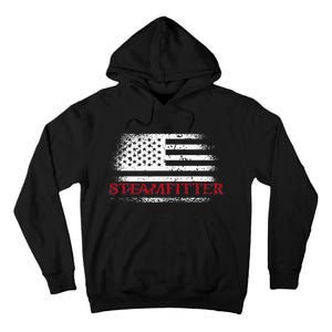 Steamfitter Usa Flag Patriotic For A Pipefitter Tall Hoodie