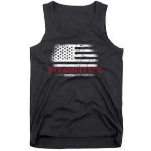 Steamfitter Usa Flag Patriotic For A Pipefitter Tank Top