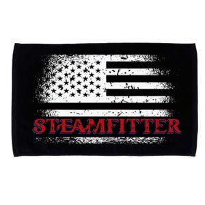 Steamfitter Usa Flag Patriotic For A Pipefitter Microfiber Hand Towel