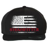 Steamfitter Usa Flag Patriotic For A Pipefitter Wool Snapback Cap