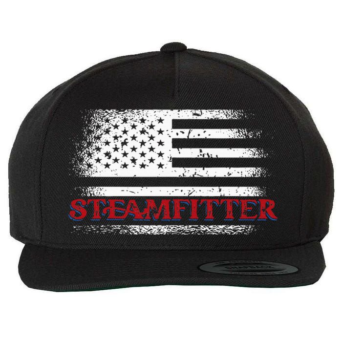 Steamfitter Usa Flag Patriotic For A Pipefitter Wool Snapback Cap