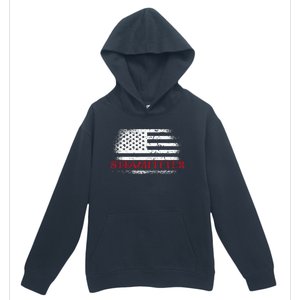 Steamfitter Usa Flag Patriotic For A Pipefitter Urban Pullover Hoodie