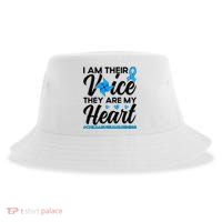 Stand Up For Children Boho Rainbow Child Abuse Awareness Sustainable Bucket Hat
