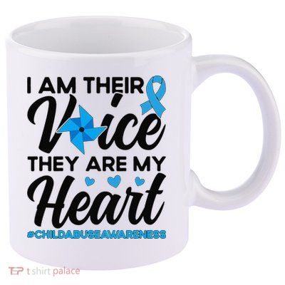 Stand Up For Children Boho Rainbow Child Abuse Awareness 11oz C Handle Ceramic Mug