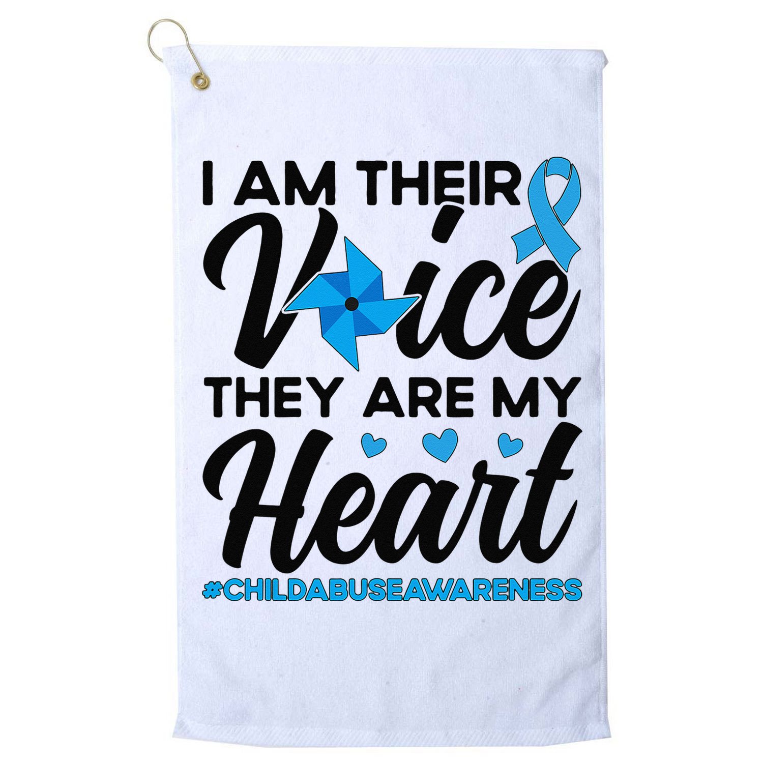 Stand Up For Children Boho Rainbow Child Abuse Awareness Golf Towel