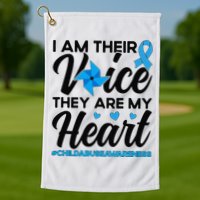 Stand Up For Children Boho Rainbow Child Abuse Awareness Golf Towel