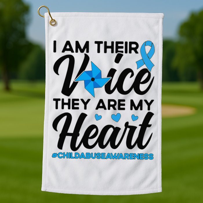 Stand Up For Children Boho Rainbow Child Abuse Awareness Golf Towel