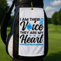Stand Up For Children Boho Rainbow Child Abuse Awareness Golf Towel