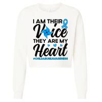 Stand Up For Children Boho Rainbow Child Abuse Awareness Cropped Pullover Crew