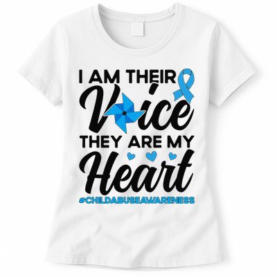 Stand Up For Children Boho Rainbow Child Abuse Awareness Womens T-Shirt