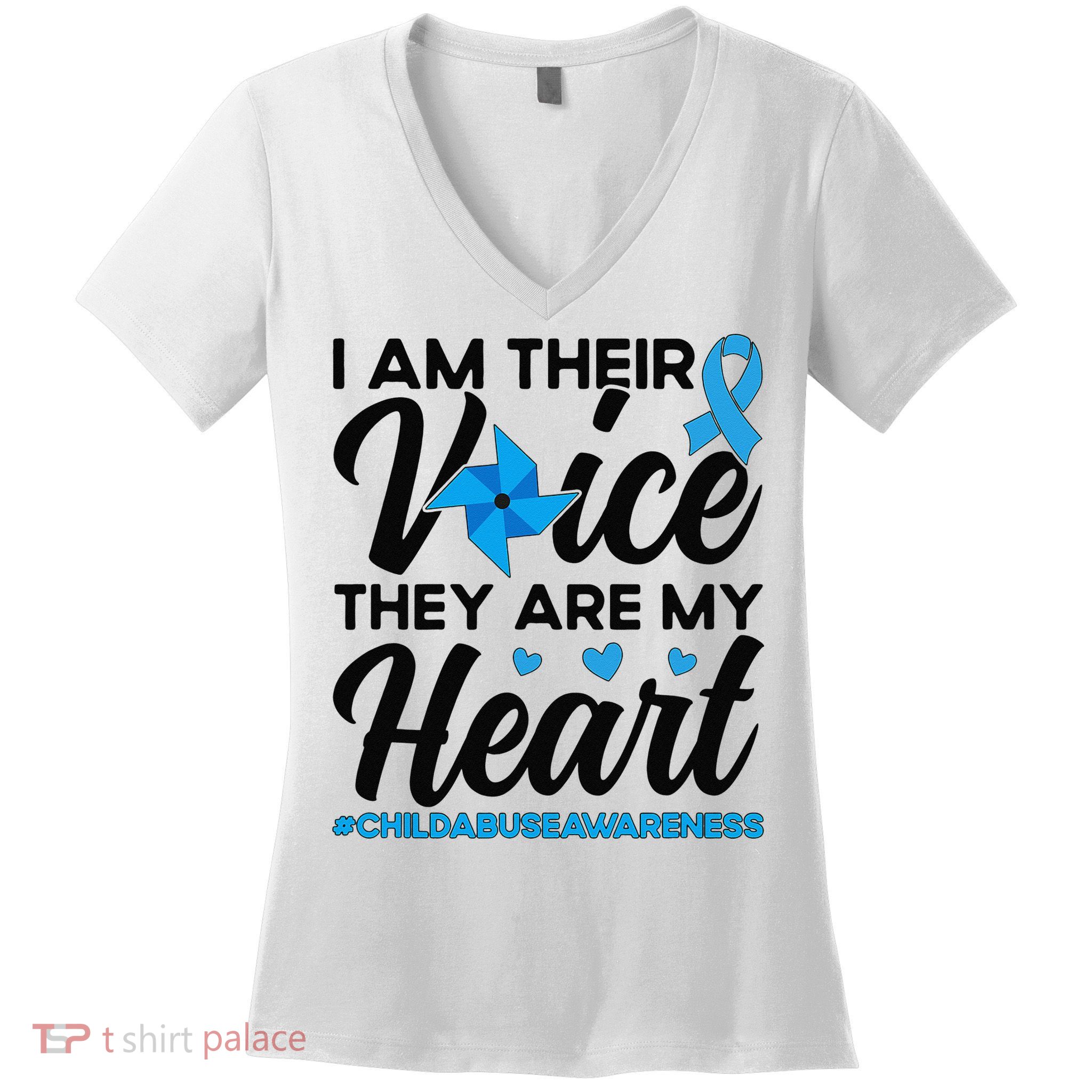 Stand Up For Children Boho Rainbow Child Abuse Awareness Women's V-Neck T-Shirt
