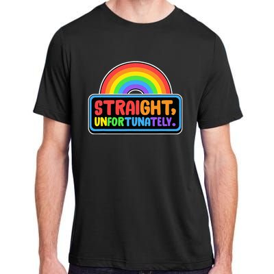 Straight Unfortunately Funny Lgbtq Adult ChromaSoft Performance T-Shirt