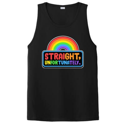 Straight Unfortunately Funny Lgbtq PosiCharge Competitor Tank